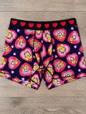 Garfield Valentine Heart Boxer Briefs Men’s XL 40-42 Waist 5” Inseam -J